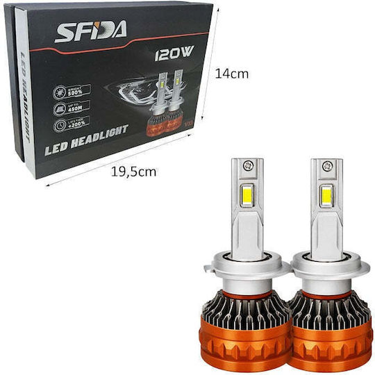 Sfida Крушки За Автомобил Led H11 120w 12000 Лумена Комплект 2 Броя H11 Led Автомобилни Фарове Tf227887