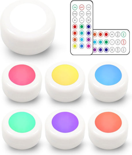 Entac Декоративно Осветително Тяло E27 RGB 6 бр 6.2x6.2 см