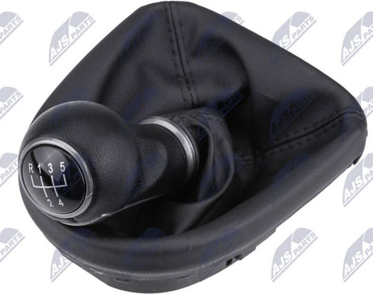 NTY Πόμολο Ταχυτήτων με Φούσκα για Seat Altea / Leon / Toledo 2004+ Μαύρο
