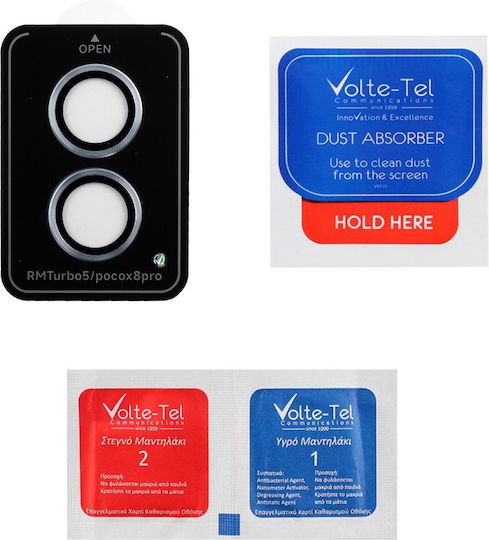 Volte-tel Camera Glass Cover Xiaomi Poco X8 Pro 5g 6.59in 9h 0.33mm Easy Application Sierra Blue Volte-tel