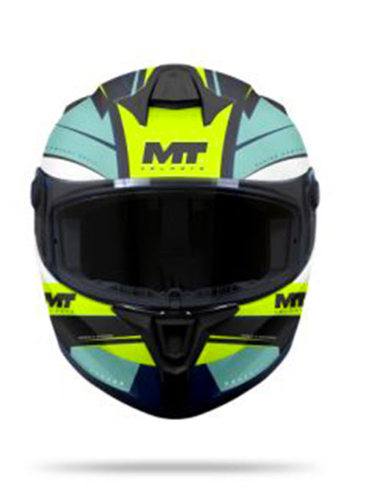 MT Targo S Outside B6 Black/Fluo Gloss Motorcycle Helmet Full Face DOT / ECE 22.06 1450gr