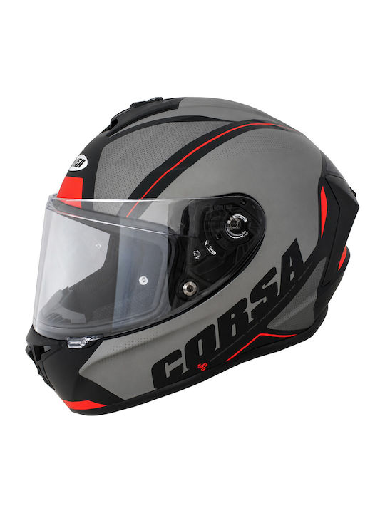 Corsa Blade CN112 Matt Grey Black Κράνος Μηχανής Full Face ECE 22.05