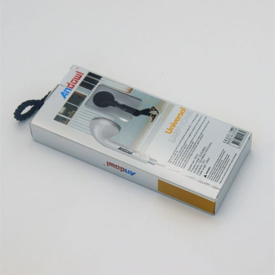 Andowl QΥ-9025 In-ear Handsfree Headphones with Connector 3.5mm White