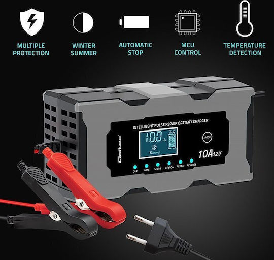 Qoltec Autobatterieladegerät 12V 10A