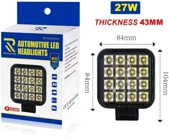 LED Autoscheinwerfer Arbeit 27w 12-30v Rchang Wasserdicht Basis Halterung W16729-8-1