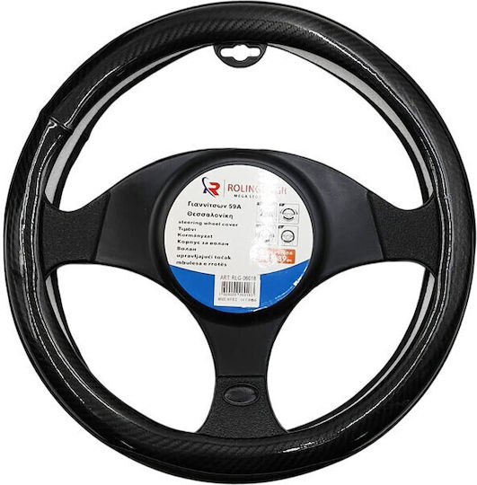 Car Steering Wheel Cover with Diameter 37-39cm Synthetic