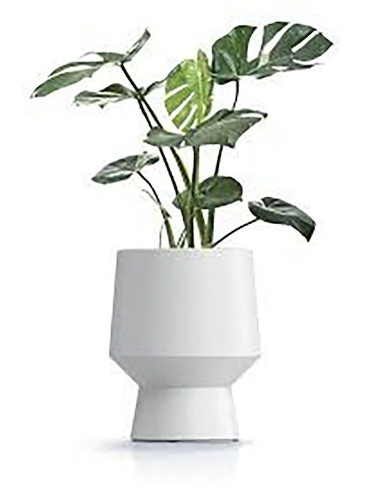 Iliadis Planter Plastic White 27x27x32cm.