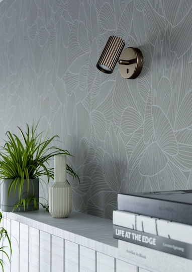 Eglo Portillo Ceiling & Wall Spot with GU10 Lamp Adapter in Bronze Colour
