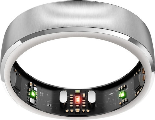 RingConn Gen 3 Intelligente Ring 18.2mm Wasserdicht mit Herzfrequenzsensor Gebürstetes Silber