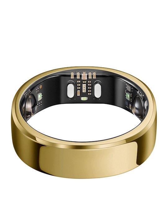 RingConn Gen 3 Intelligente Ringe 21,5mm Wasserdicht mit Herzfrequenzsensor Royal Gold