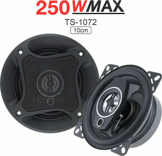 Set Car Speakers Coaxial 4" with 30W RMS (3 Way)