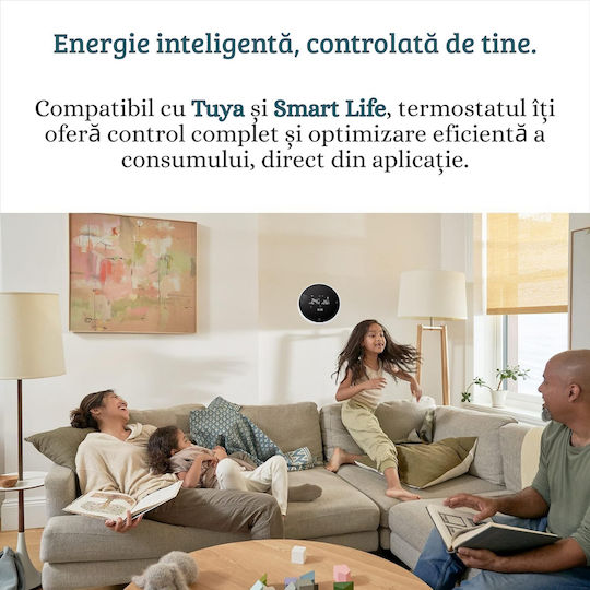 Termostat Digital de Cameră Smart cu Ecran Tactil și Wi-Fi