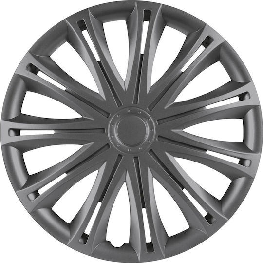 Versaco Car Hubcap Set Spark GR 15" 4pcs Gray