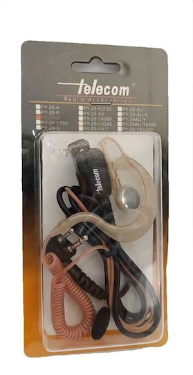 Telecom PY-29-M Căști Receptor Emisie Fără Fir UHF/VHF Compatibil cu Motorola