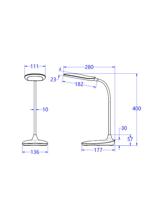 HomeMarkt BLAIN LED Office Lamp in White Color