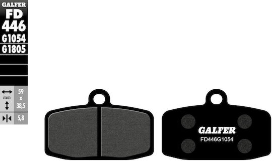 Galfer Tampoane De Frână Semi-Metalice