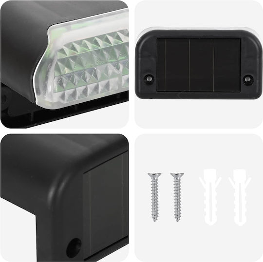 vidaXL Set 12 Solar Lights Warm White With Photocell 8x4x4.5cm