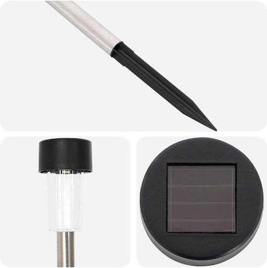vidaXL Set 12 Solar Road Lights Warm White With Photocell