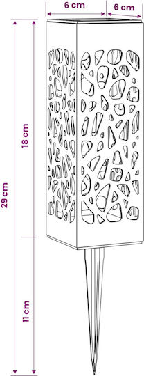 vidaXL Set of 8 Solar Light Lanterns Warm White with Photocell
