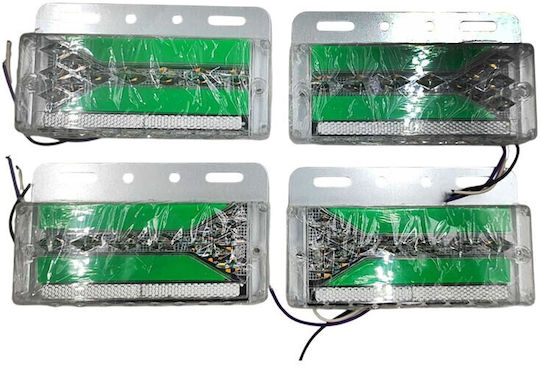 Truck Volume Lights 4pcs 24V - Green CY-76442