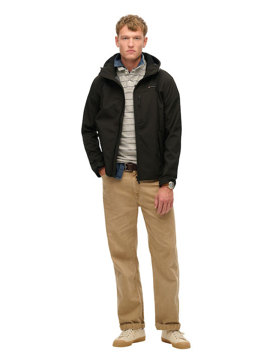 Winter Jacket Softshell Waterproof and Windproof Black