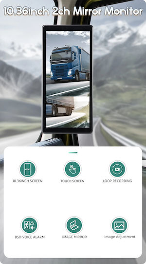 Podofo Car Reverse Camera with Screen Universal