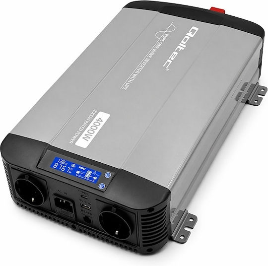 Qoltec Inverter Αυτοκινήτου Καθαρού Ημιτόνου 5000W για Μετατροπή 12V DC σε 230V AC