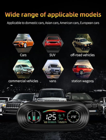 Wiiyii WIIYII P18 Ψηφιακό Όργανο OBD2 Αυτοκινήτου με OBD2 για Suv Jeep