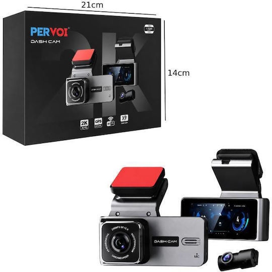 Pervoi Car Camera 2K Dash Cam Wifi X9 2K Dash Cam Wifi TF239249