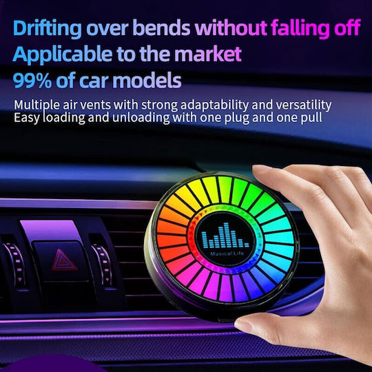 Led RGB Music-Controlled Interior Car Decorative Aroma XD-04097