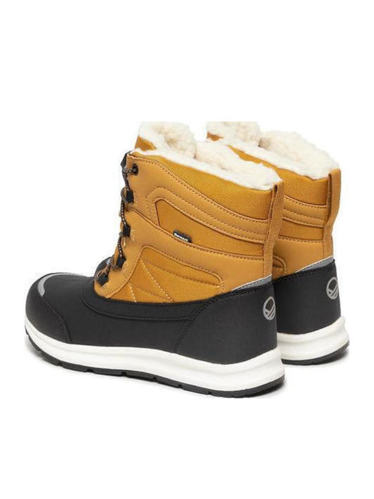 Kids Hiking Boots Waterproof Gold