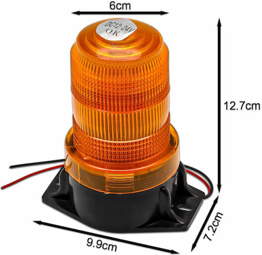 Notfall-Warnleuchte Orange Led 12-24v Led-025c Oem