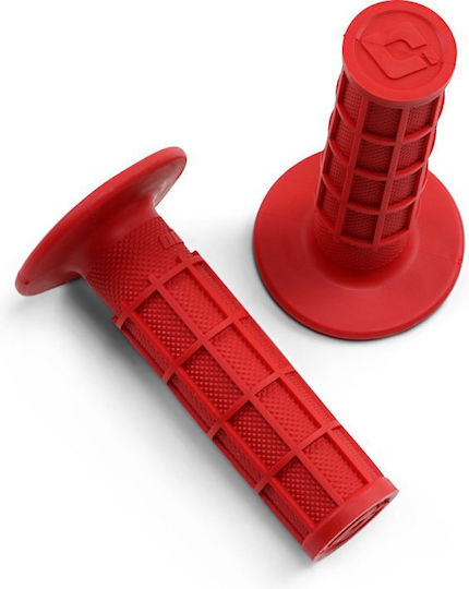 Odi Grip Closed Handlebar 22mm Length 11.4cm Ruffian Flange Half Waffle Universal Medium H01rfr Red