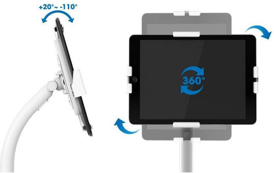 Manhattan Tablet Stand Desktop Until 7.9" White