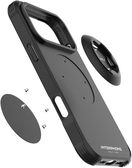 Interphone Quiklox Tetraforce Mobile Phone Case Apple iPhone 17 Pro for Motorcycle Mount