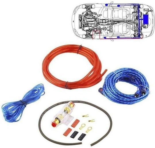 Car Amplifier Wiring Set 1500w 5m Mj-8