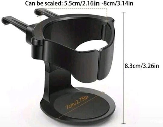 Car Cup Holder with Mobile Mount 1 Slot for AC Vent