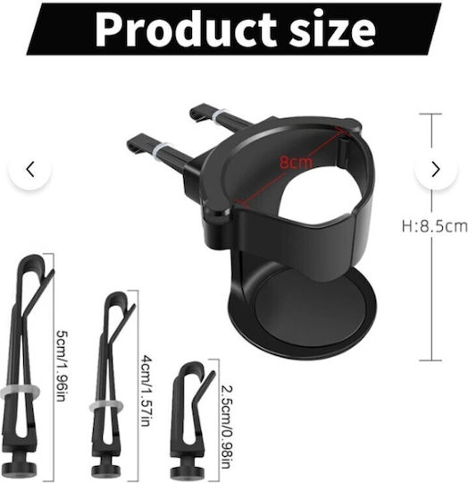 Car Cup Holder with Mobile Mount 1 Slot for AC Vent