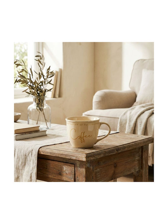 Mondex Keramiktasse Beige 500ml