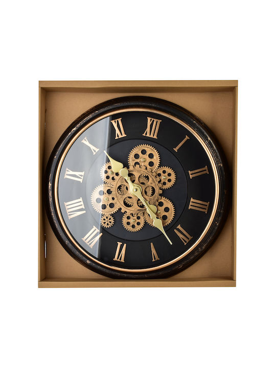Mondex Wall Clock Black Ø45cm