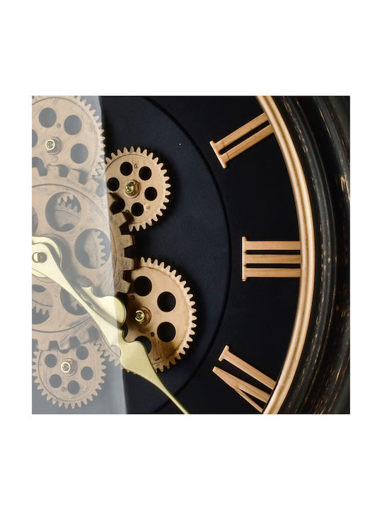 Mondex Wall Clock Black Ø45cm