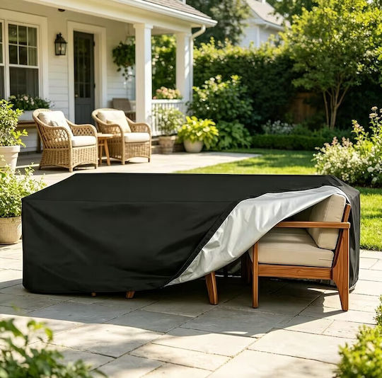 Husă Impermeabilă De Protecție Pentru Canapea 205x160x70cm În Culoare Neagră