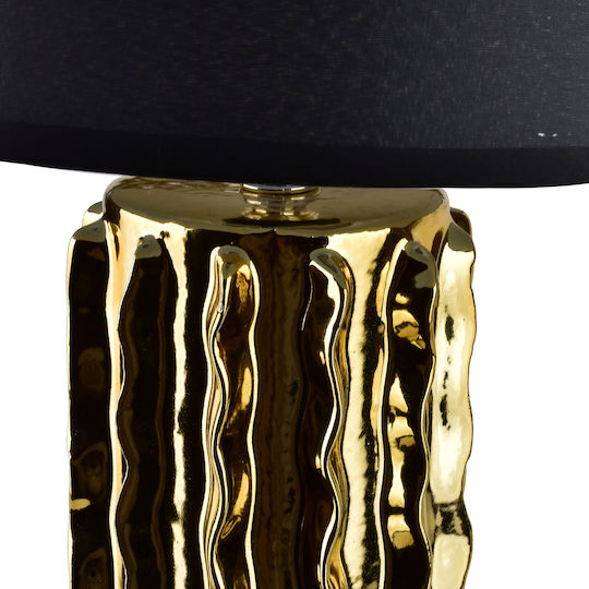 Mondex Tischlampen mit Goldfarbenem Hut und Basis