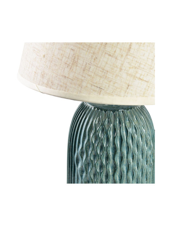 Mondex Table Lamp with Turquoise Shade and Base