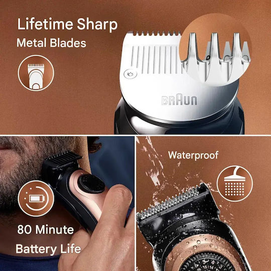 Gillette Επαναφορτιζόμενη Κουρευτική Μηχανή Μαύρη