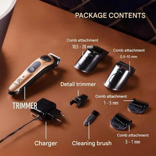 Gillette Επαναφορτιζόμενη Κουρευτική Μηχανή Μαύρη