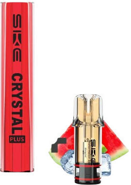 SKE Crystal Pod-Bausatz 2ml mit Integrierter Batterie 400mAh Rote Cherry Ice