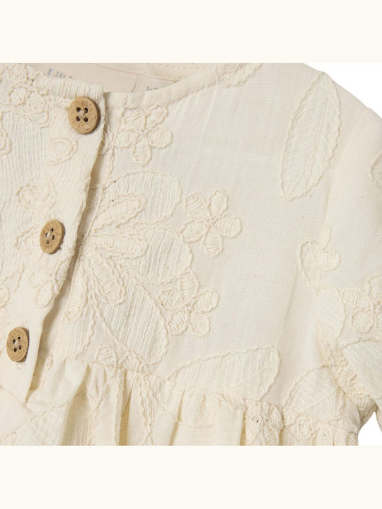 Children's Dress Floral Beige