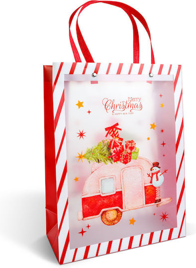 Geantă de Cadou de Crăciun Din Plastic 25x11x32 cm (Diverse Modele)