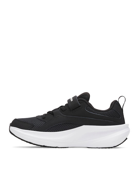 Kids Sports Shoes Running with Hook & Loop Closure Black